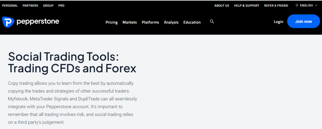 Pepperstone - Best copy trading platform for CFDs & trading options.