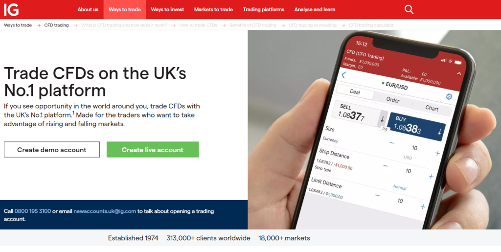 IG Markets - Best CFD Broker UK with over 17,000 tradable instruments.