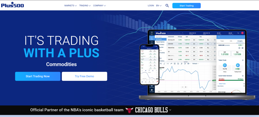 Plus500 - Overall best CFD broker in the UK